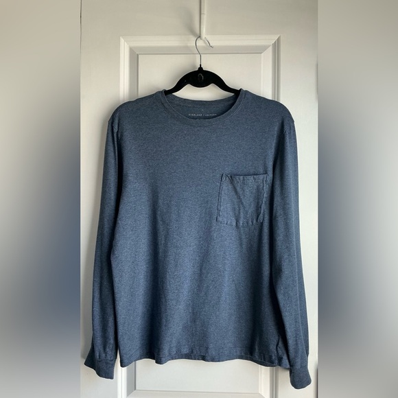 Everlane Other - Everlane Uniform Men’s Organic Cotton Long Sleeve Tee Pocket Blue (Size M)
